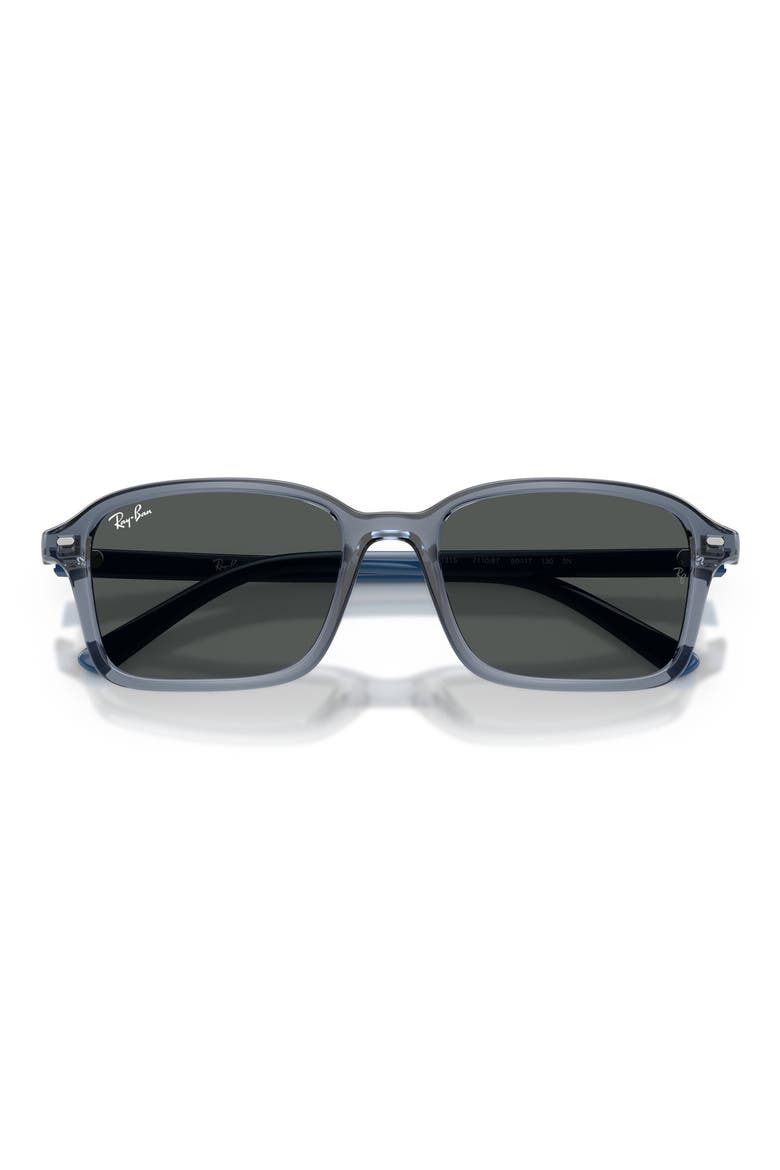 Kids' 50mm Square Sunglasses, Alternate, color, TRANSPARENT BLUE / DARK GREY