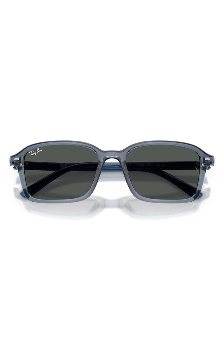 Ray-Ban Kids' 50mm Square Sunglasses, Alternate, color, Transparent Blue / Dark Grey