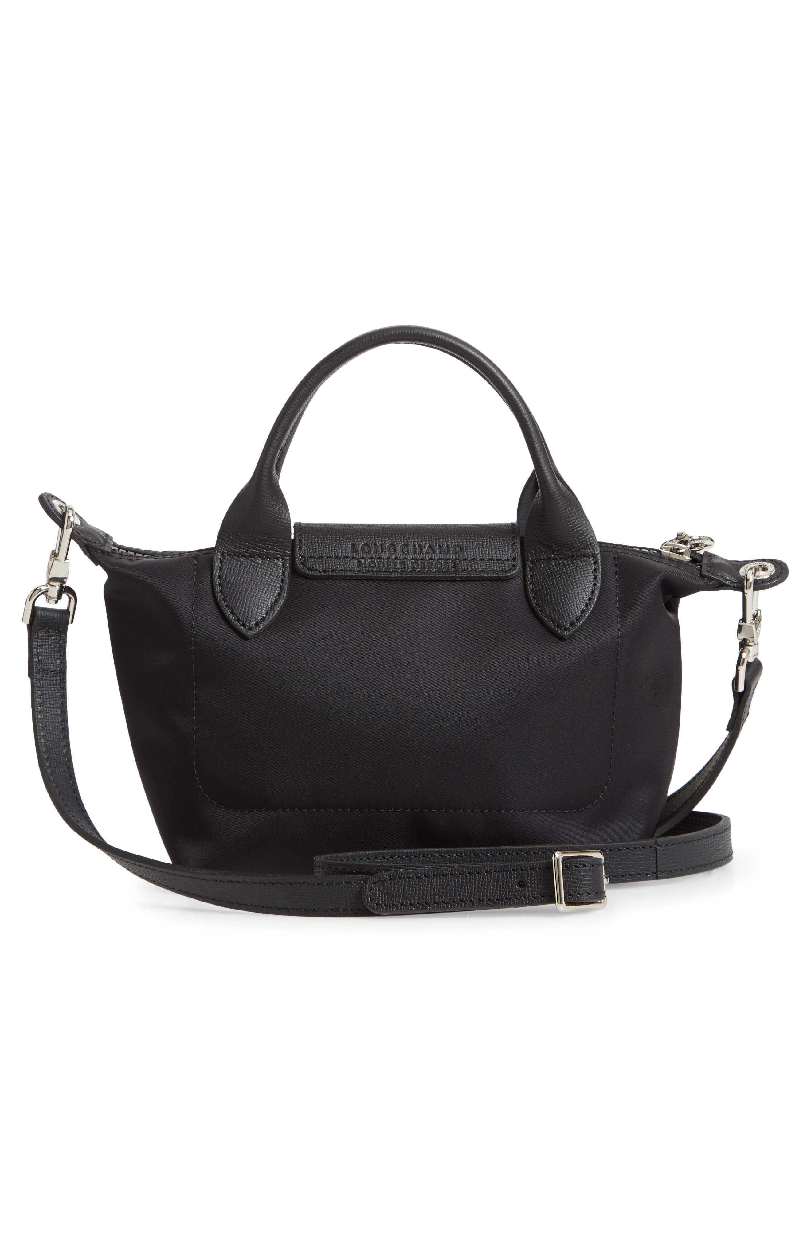 Extra Small Le Pliage Crossbody Bag, Alternate, color, BLACK