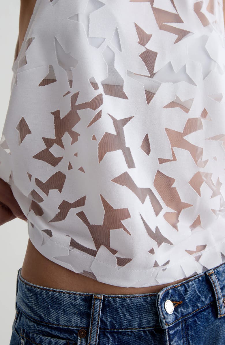 AG Emilee Sheer Sleeveless Top, Alternate, color,