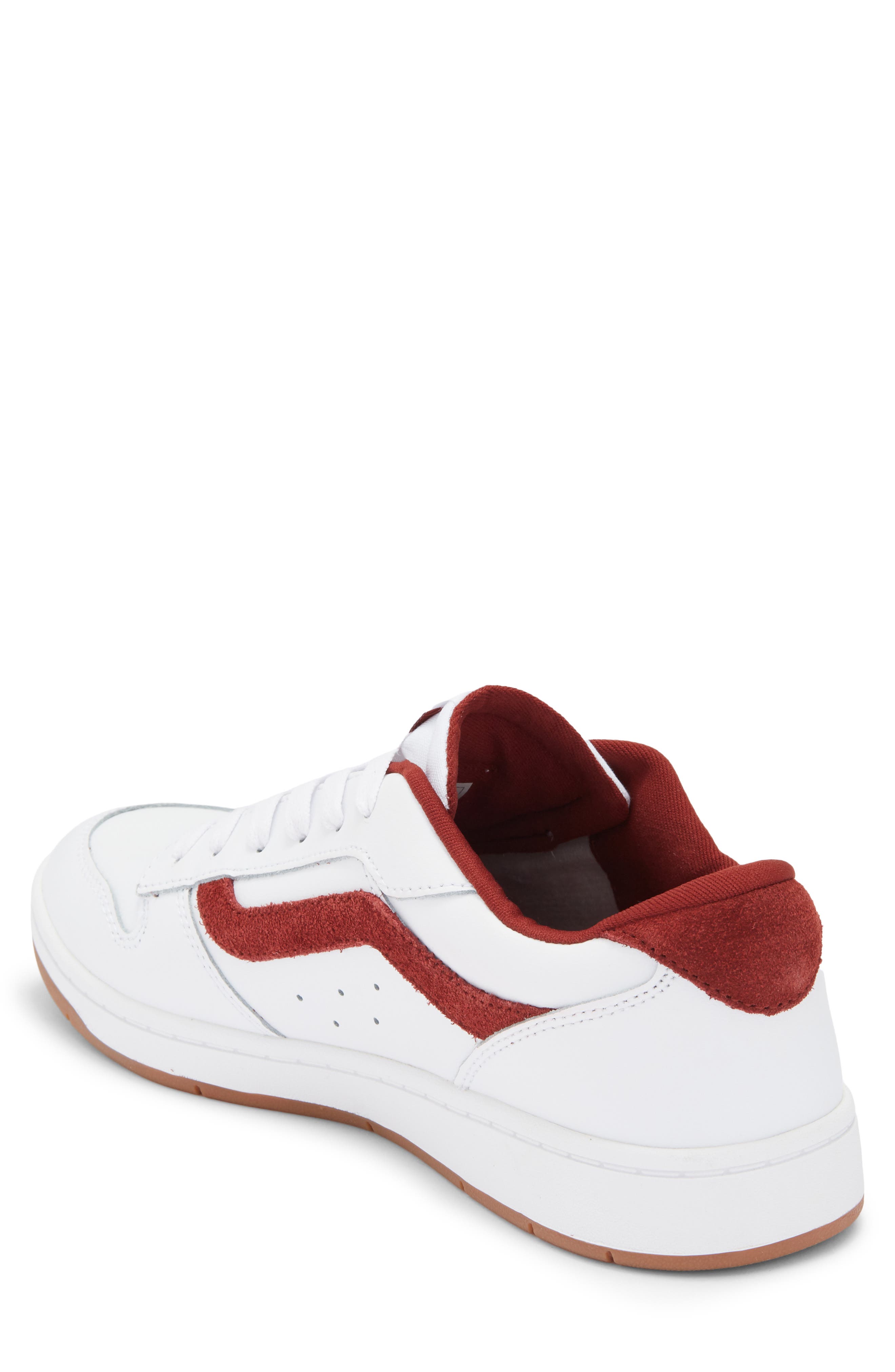 Vans Ryland Sneaker, Alternate, color, Leather Pop Brick Red