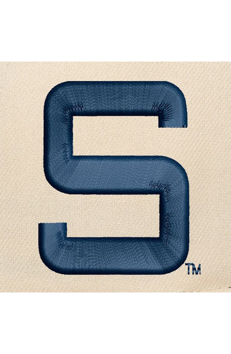 Mitchell & Ness Men's Mitchell & Ness Cream/Navy Penn State Nittany Lions Two-Tone Pro Crown Adjustable Hat, Alternate, color, Cream