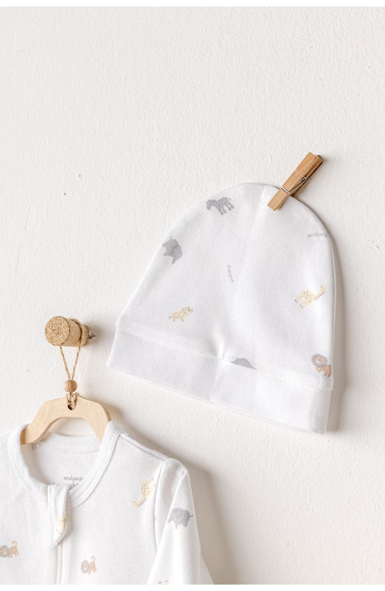 Andy Wawa Romper Little King Giraffe Set, Alternate, color, 