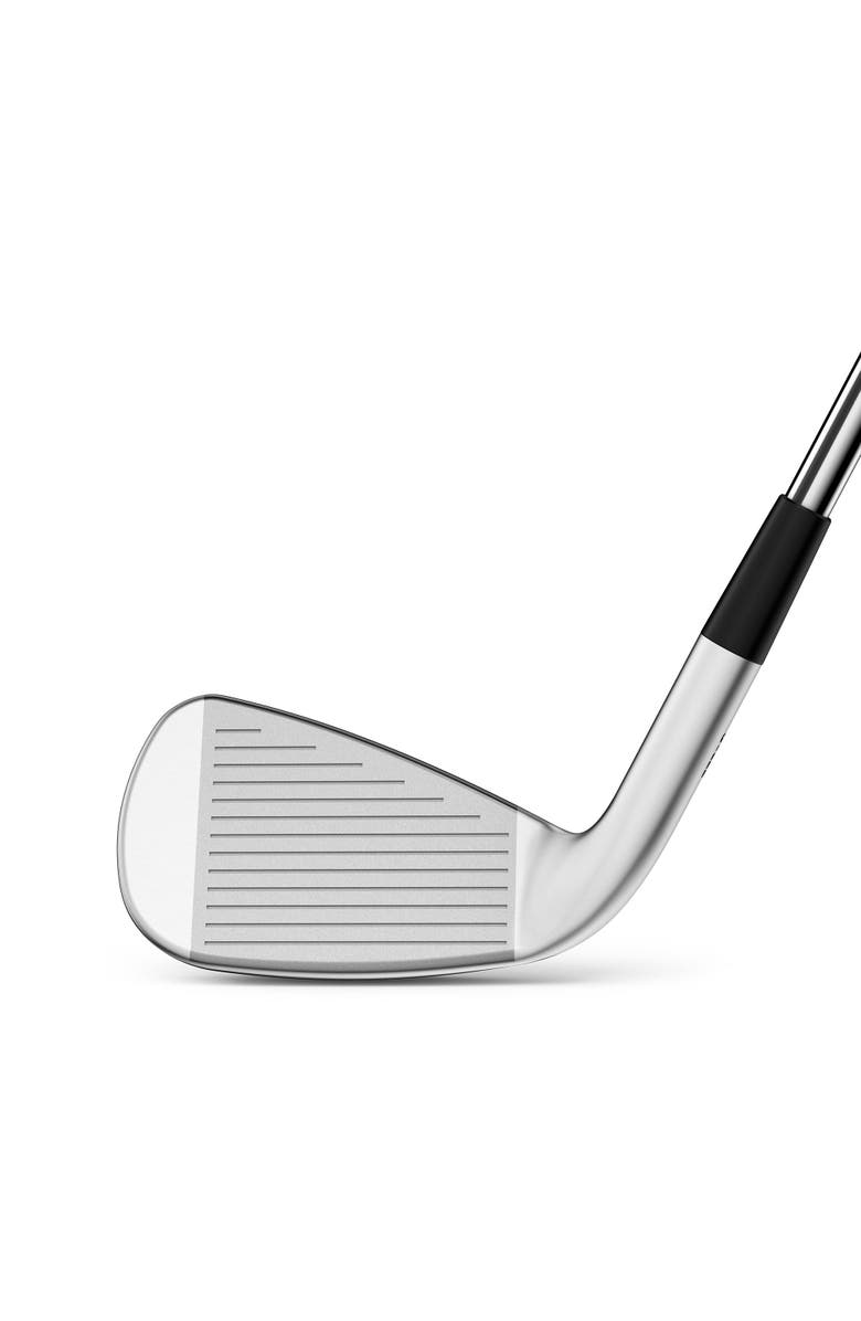 WILSON Dynapower Max Left Hand Mens Steel Irons - 5-PW GW / Kbs Max Hl / Regular, Alternate, color, Silver