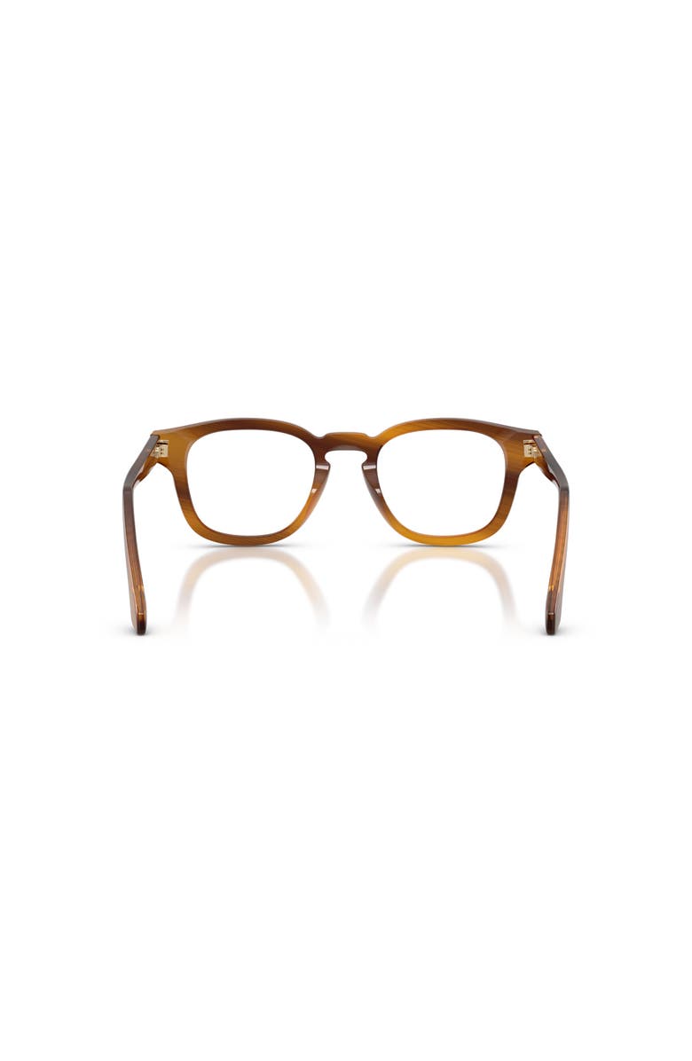 Giorgio Armani 46mm Rectangle optical glasses, Alternate, color, Tortoise