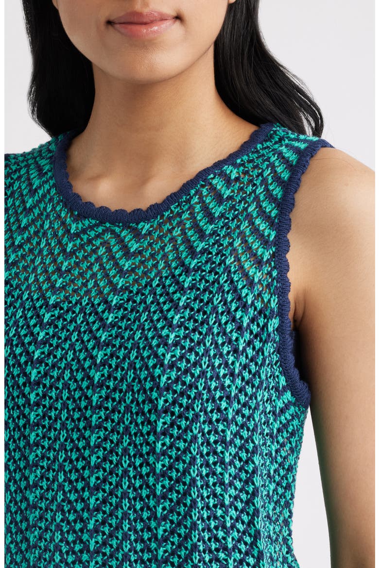 Open Stitch Sweater Tank, Alternate, color, KELLY