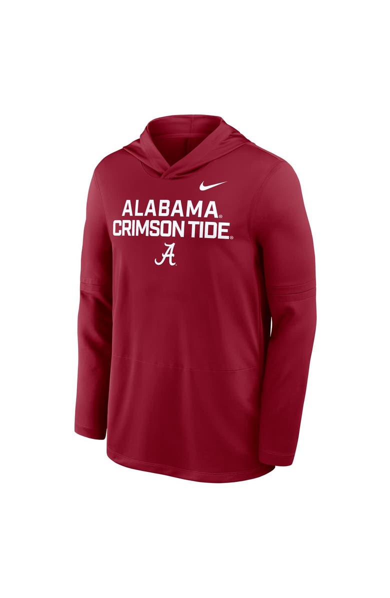 Nike Men's Nike Crimson Alabama Crimson Tide 2025 Sideline Dri-FIT Long Sleeve Hoodie T-Shirt, Alternate, color, Crimson