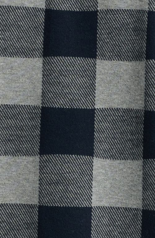 Vince Plaid Knit Button-up Shirt Jacket In Gray