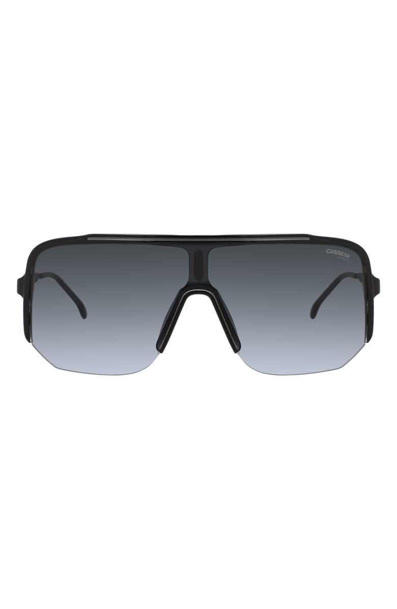 Carrera Eyewear 99mm Oversize Shield Sunglasses, Main, color, Black Grey/ Dark Grey Sf