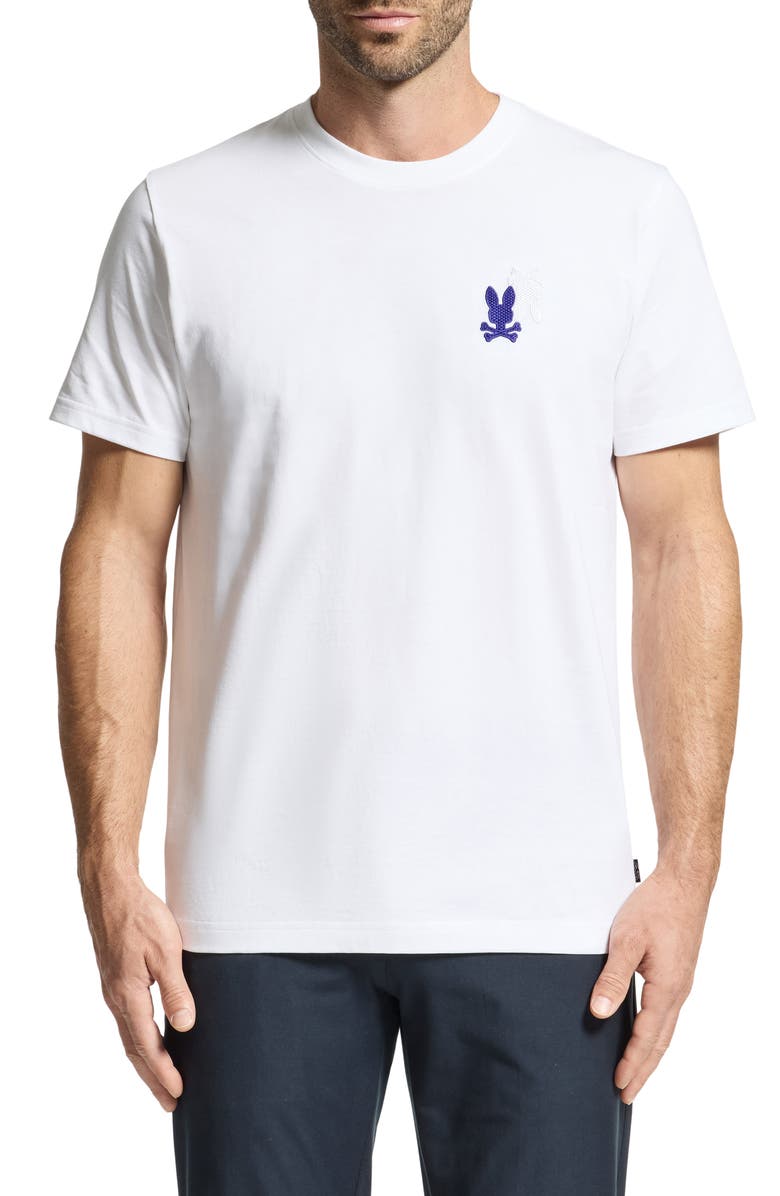 Psycho Bunny Pierce Embroidered Logo Pima Cotton T-Shirt, Main, color, 