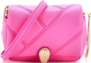 Pre-Owned Bvlgari Serpenti Cabochon Shoulder Bag Diagonal Quilted Leather Micro