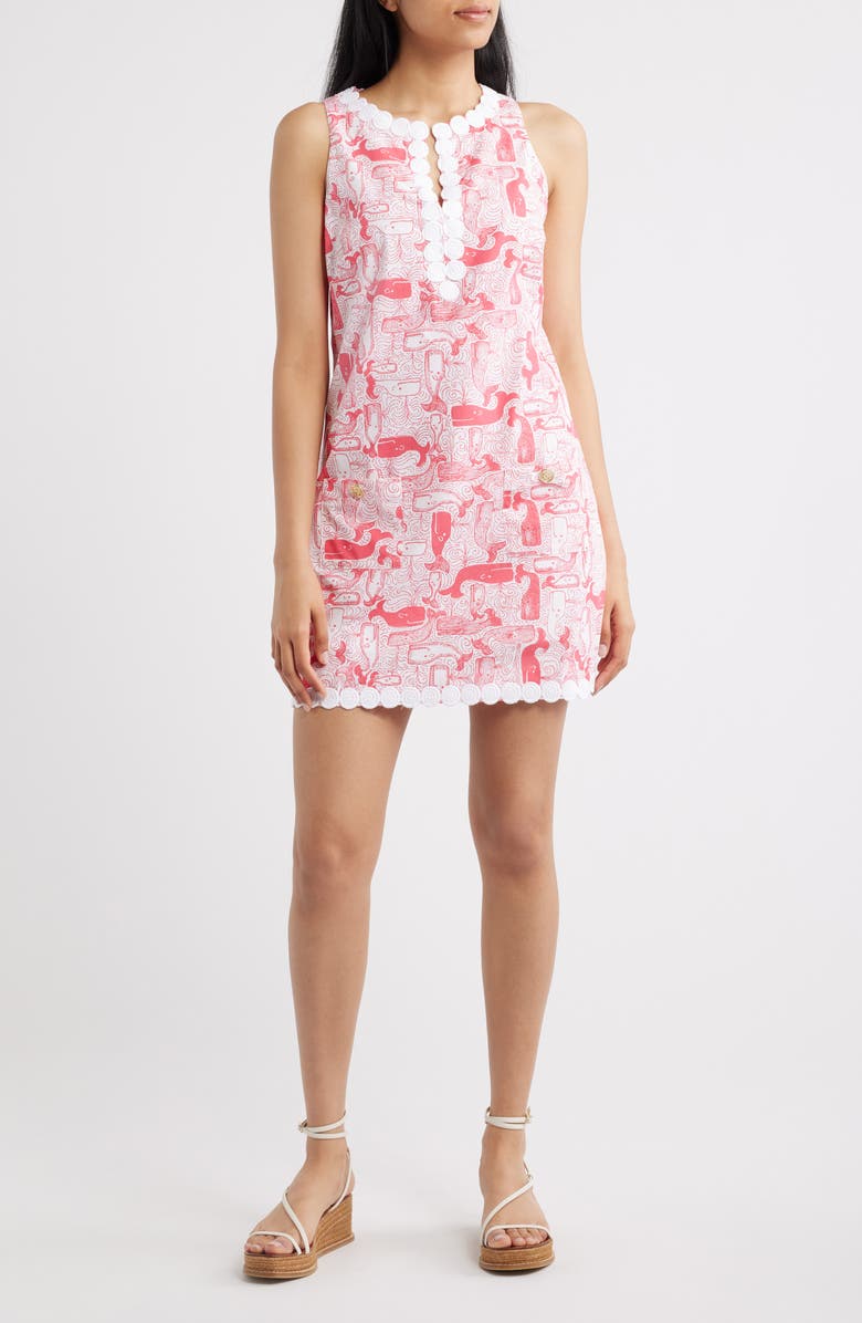 Lilly Pulitzer<sup>®</sup> Romey Sleeveless Romper, Main, color, Paradise Punch Thar She Blows