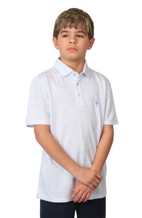 Kids' Yarn Dyed Piqué Knit Polo (Big Kid)
