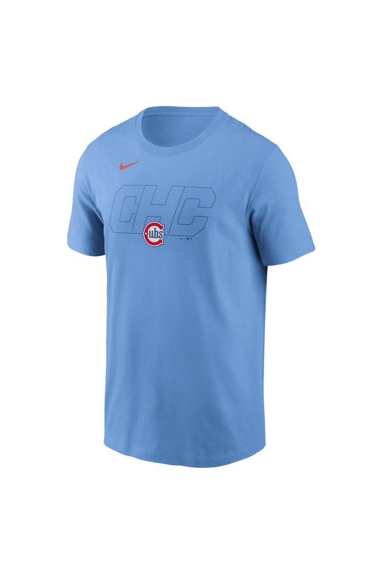 Men's Nike  Light Blue Chicago Cubs Alternate Logo T-Shirt, Alternate, color, Light Blue