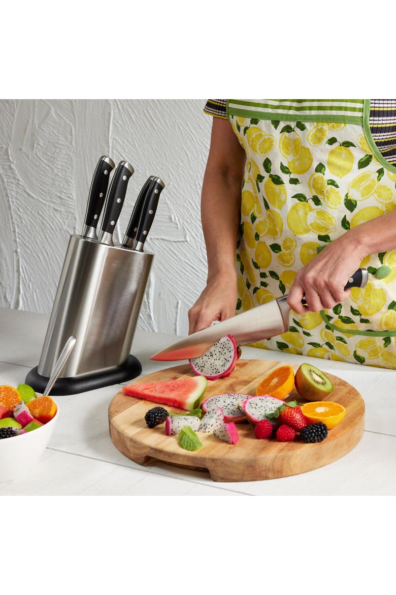 ARTISAN Stahl 6-Piece knife block, Alternate, color, Black