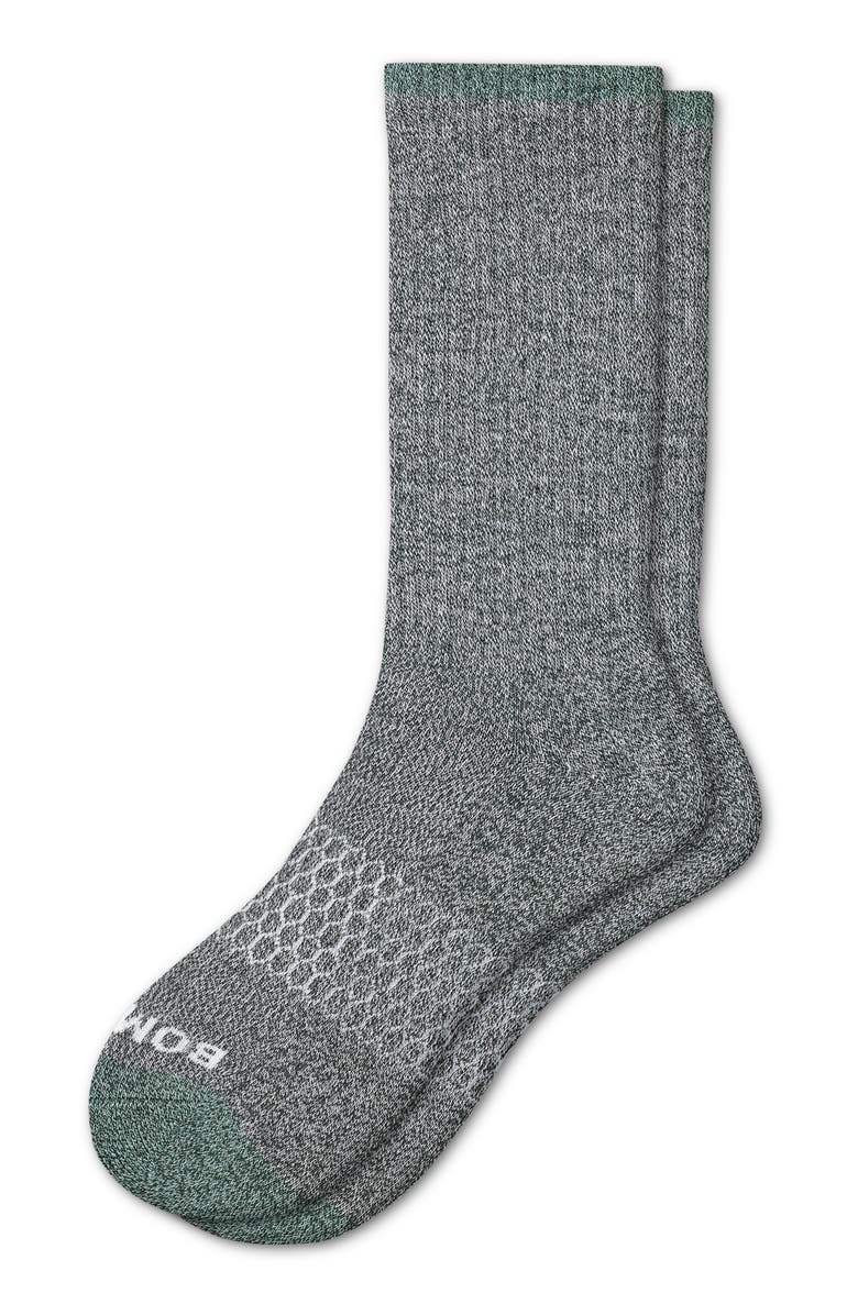 Bombas Contrast Marled Crew Socks, Alternate, color, 