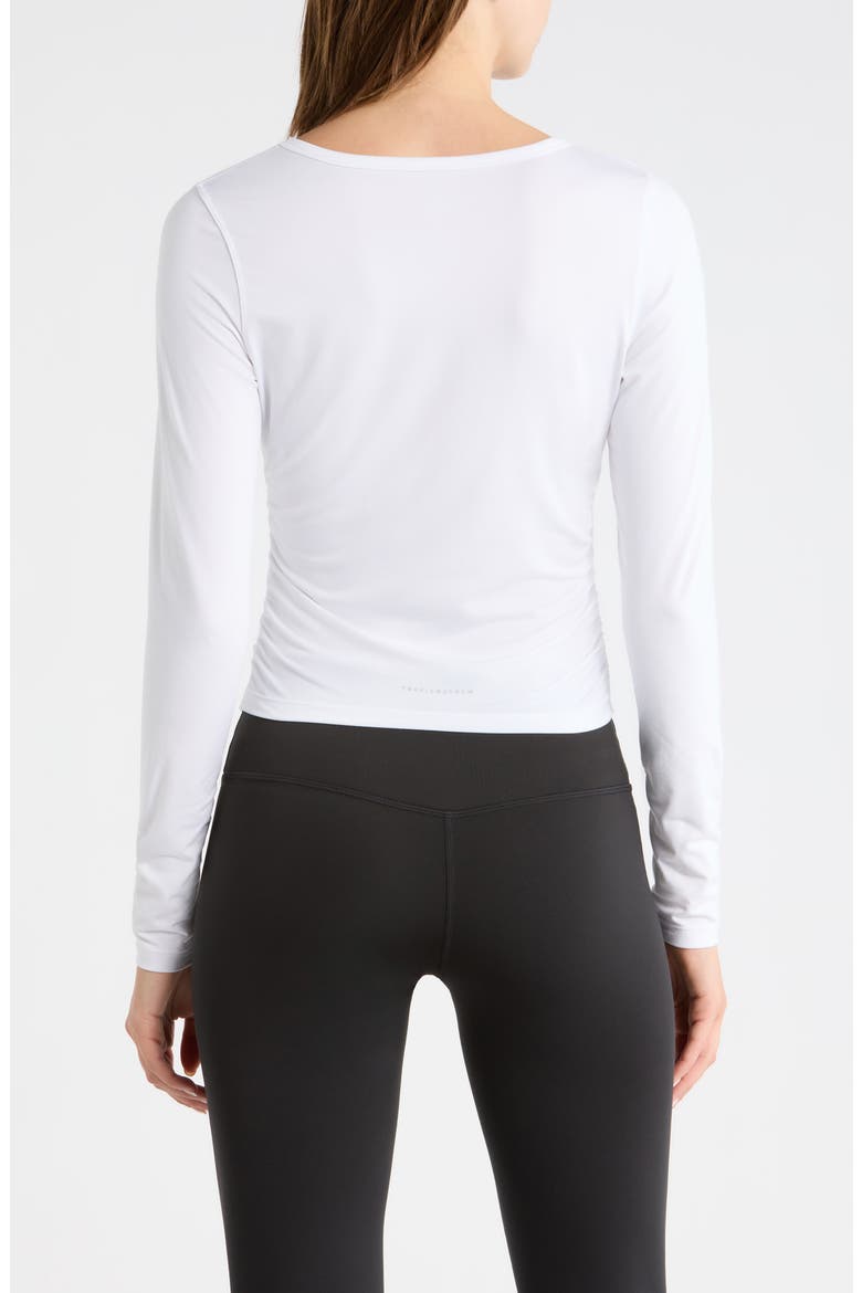 Celestia Long Sleeve Performance T-Shirt, Alternate, color, HEATHER VANILLA ICE