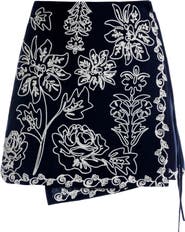 Agua Bendita Danina Batik Wrap Cover-Up Skirt