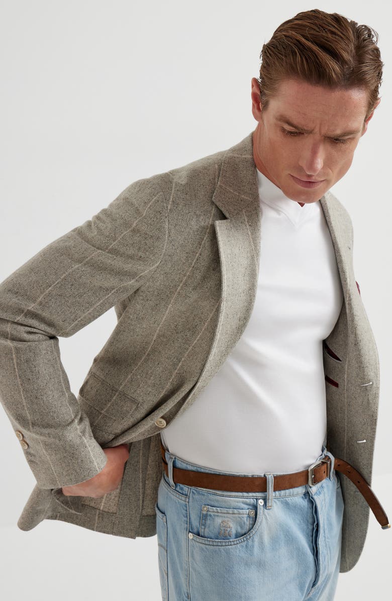 Brunello Cucinelli Jersey T-shirt, Alternate, color, White