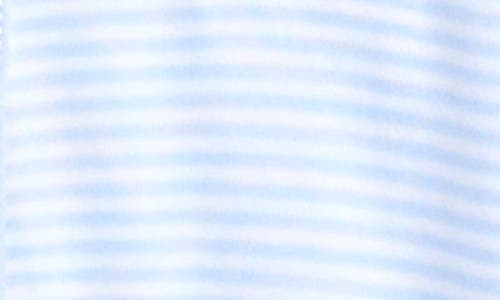 Kissy Kissy Print Pima Cotton Footie In Blue