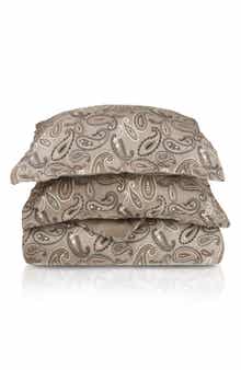 Superior Cotton Flannel Paisley Duvet Set