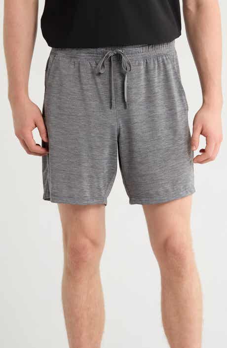 90 DEGREE BY REFLEX Heathered Mesh Active Shorts