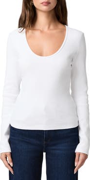 PAIGE Newport Stretch Cotton Rib T-Shirt
