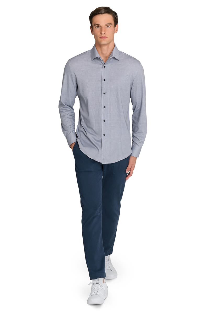 Brooklyn Brigade Geo Print Knit Long Sleeve Basic, Alternate, color, White/Black