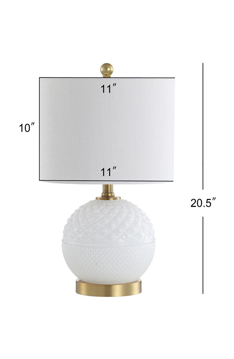 JONATHAN Y Julienne Glass/Metal LED Table Lamp, Alternate, color,