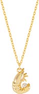 Estella Bartlett Shrimp Faux Pearl Pendant Necklace