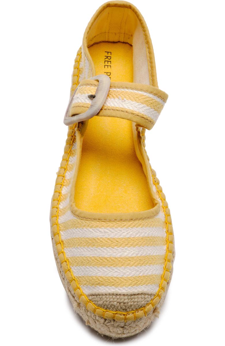 Free People Surfside Platform Espadrille, Alternate, color, Lemon Zest