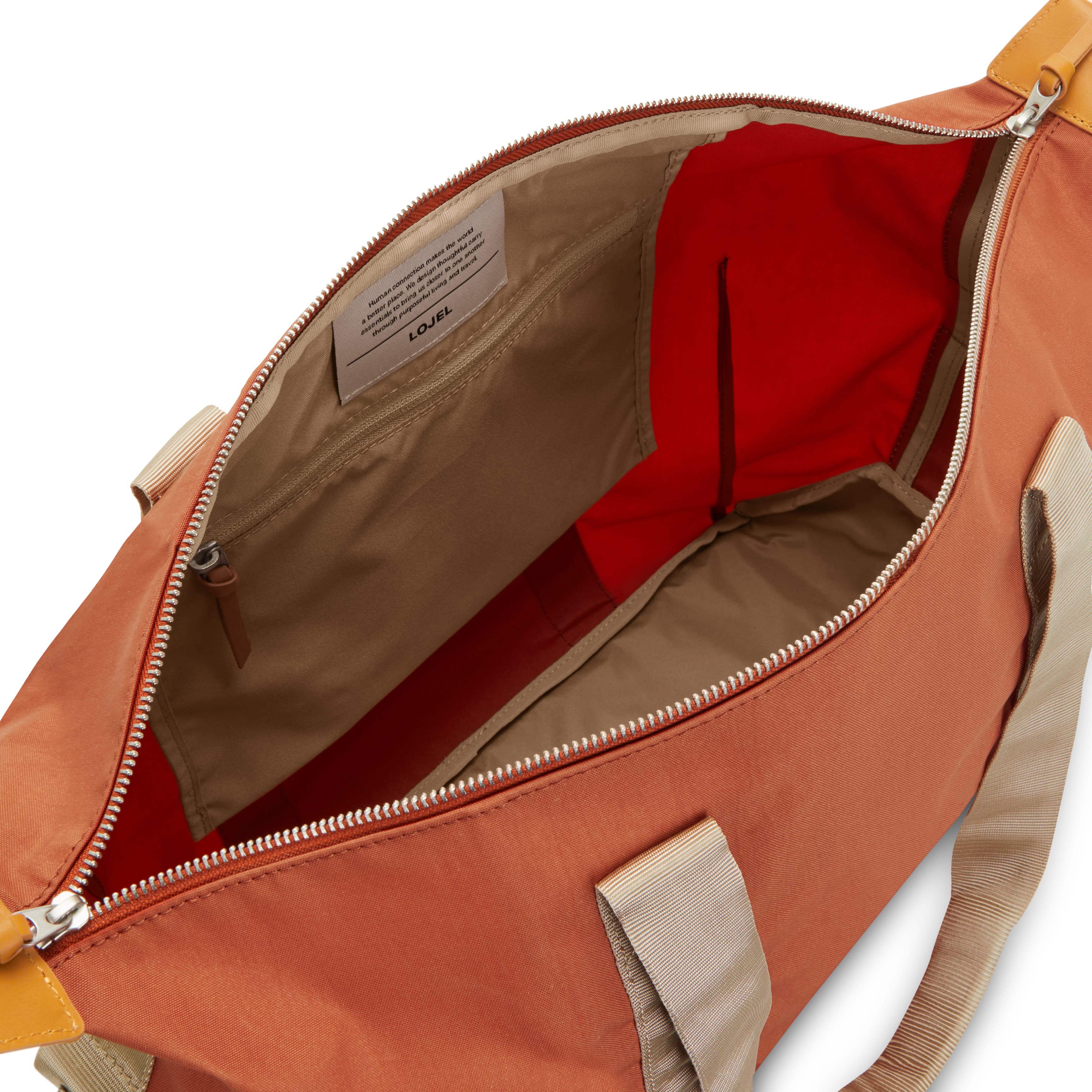 NIRU 24-Hour Travel Weekender Duffel Bag with Overnight Capacity, Alternate, color, Terracotta