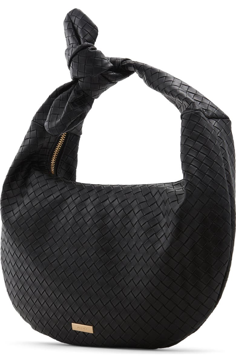 ALDO Adwytlan Faux Leather Shoulder Bag, Alternate, color, Jet Black