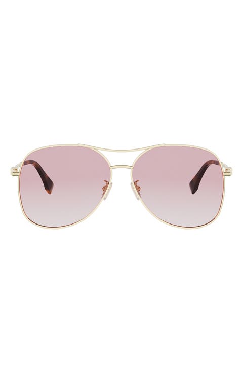 graphy 61mm Gradient Pilot Sunglasses