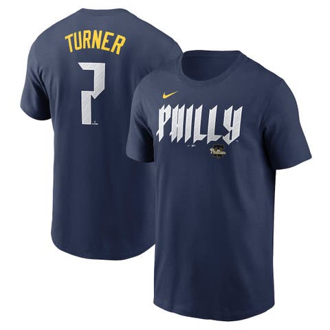 Men's Nike Trea Turner Royal Philadelphia Phillies 2024 City Connect Fuse Name & Number T-Shirt