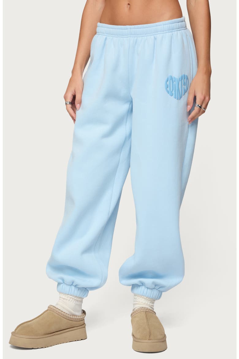 Major Love Logo Sweatpants, Main, color, LIGHT-BLUE