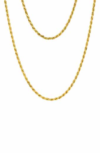 AMERICAN EXCHANGE Rope Chain Necklace & Bracelet Set