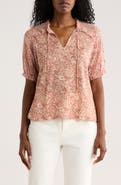 Lucky Brand Puff Sleeve Top