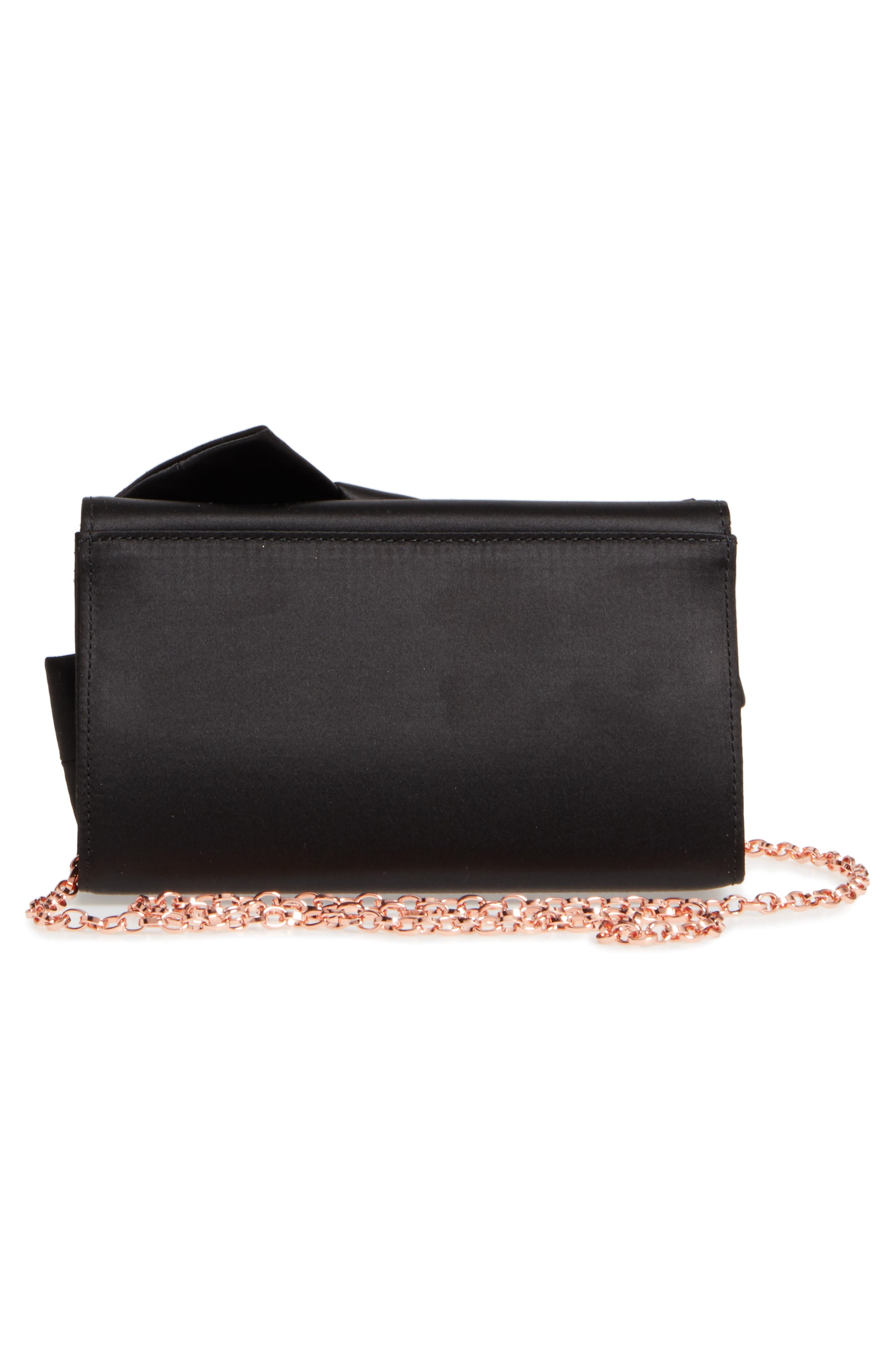 Ted Baker London Fefee Satin Knotted Bow Clutch, Alternate, color, 