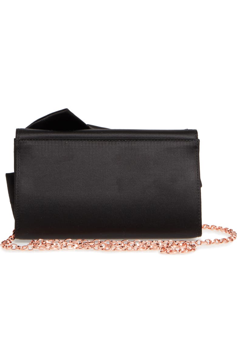 Ted Baker London Fefee Satin Knotted Bow Clutch, Alternate, color,