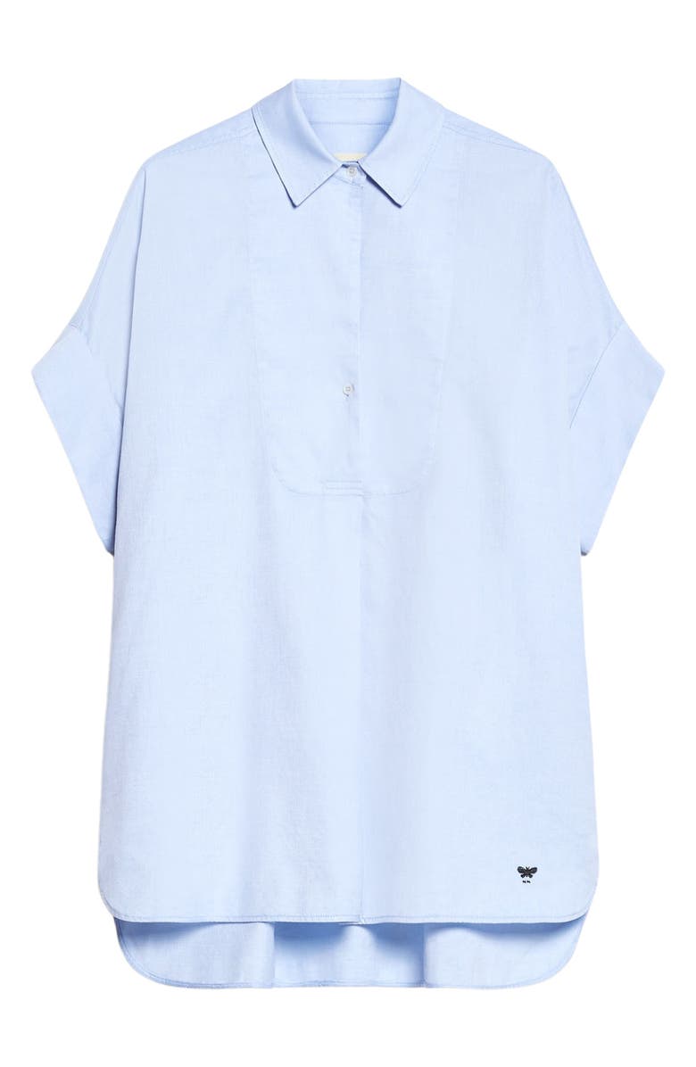 Weekend Max Mara Brema Short Sleeve Cotton Button-Up Shirt, Alternate, color,