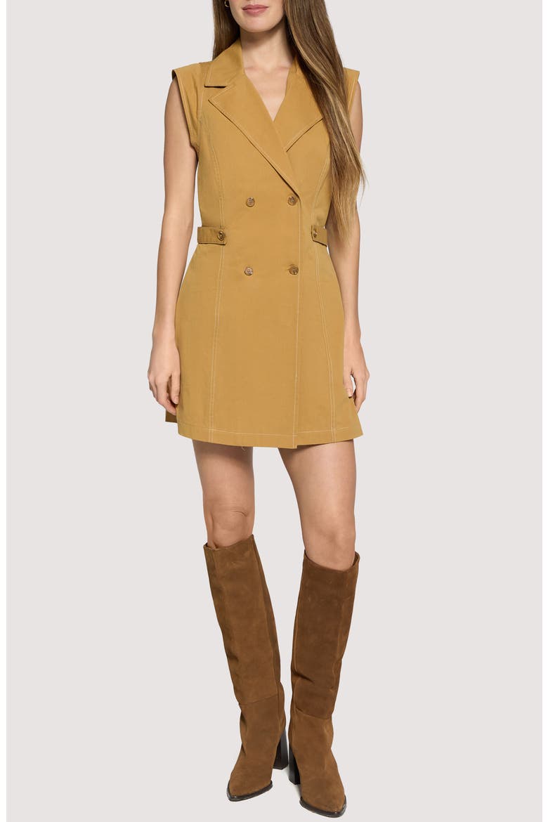 Downtown Edge Romper, Main, color, TAN