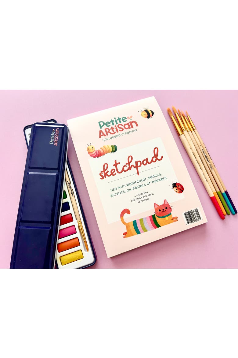 Petite Artisan Watercolor Tins, Alternate, color, Dark Blue