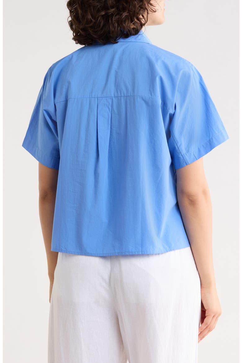 Classic Collared Organic Cotton Shirt, Alternate, color, ULTRAMARINE