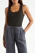 Theory Scoop Neck Ribbed Tank