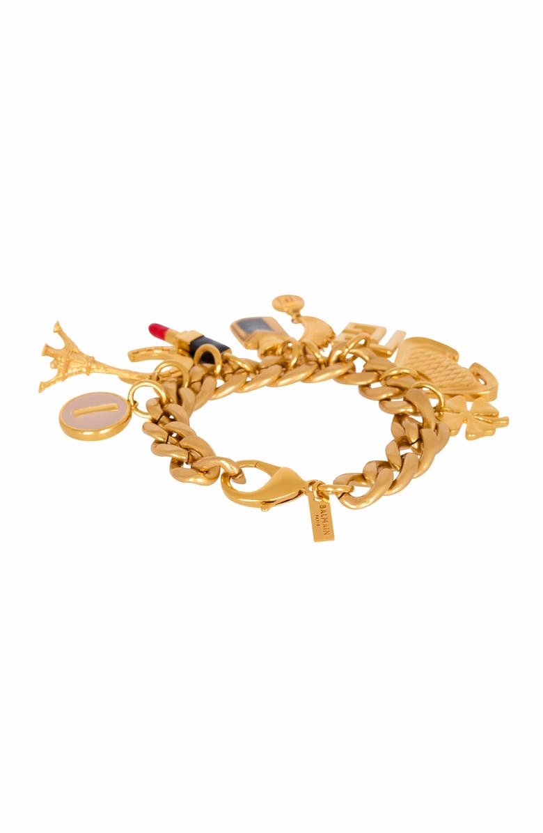 Balmain Beauty Charm Bracelet, Alternate, color, Gold