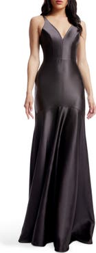 Dress the Population Shirley Stretch Satin Mermaid Gown