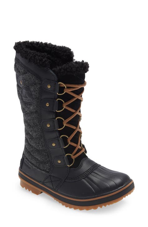 Womens quilted winter fashion boots