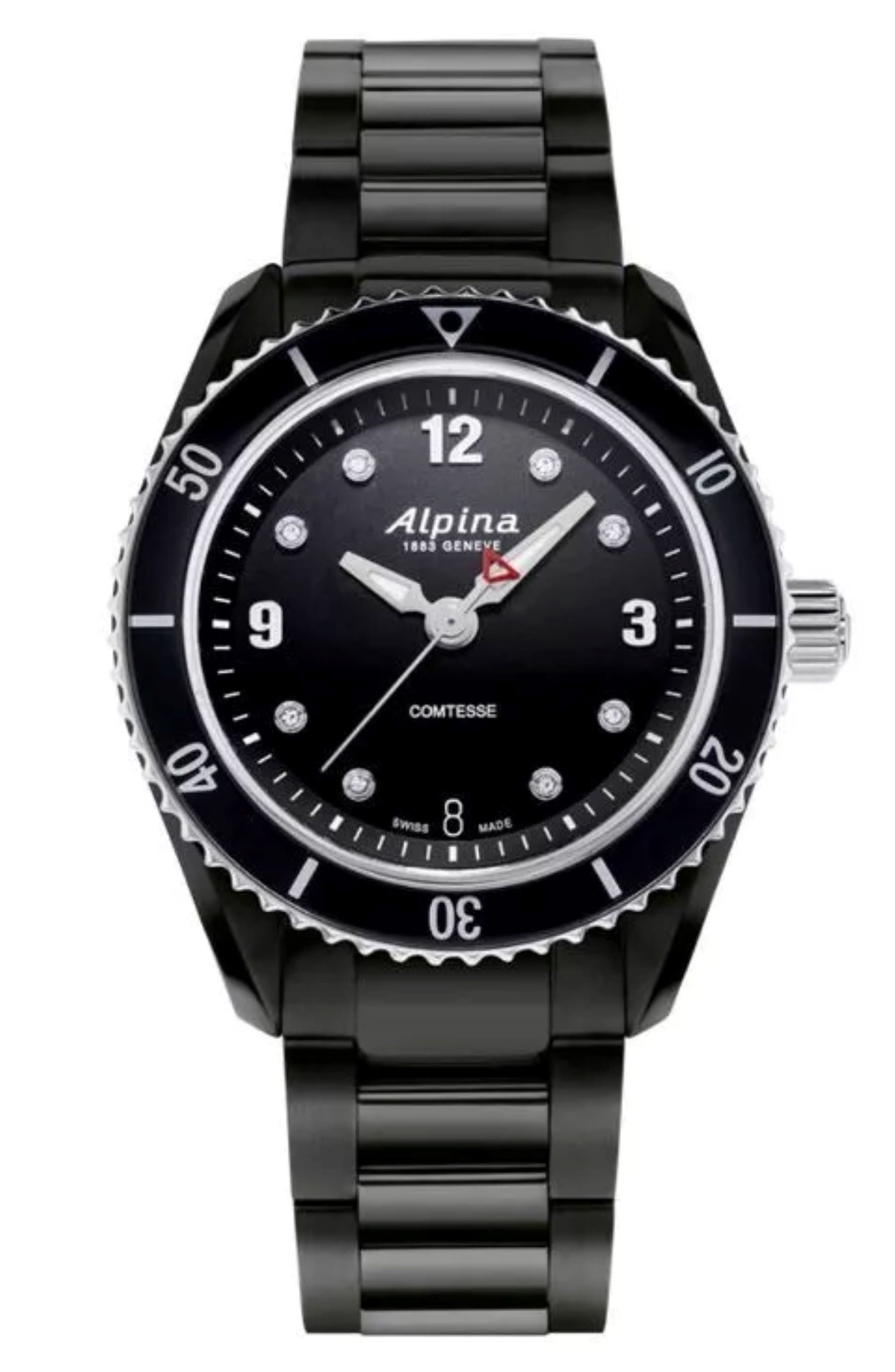 ALPINA Comtesse Diamond Bracelet Watch, 37mm