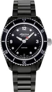 ALPINA Comtesse Diamond Bracelet Watch, 37mm